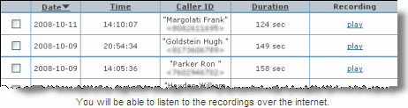 Listen to Recordings Online
