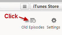 iTunes Old Epsidoes